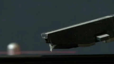 Old vinyl record/ Turntable Stylus Stock Footage 10790110