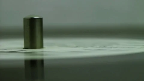 The old vinyl spinning Stock Footage 73686877