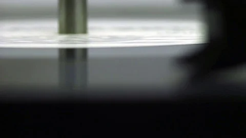 The old vinyl spinning Stock Footage 74068185