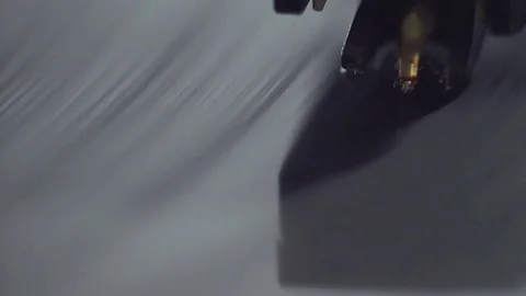 The old vinyl spinning Stock Footage 75763097