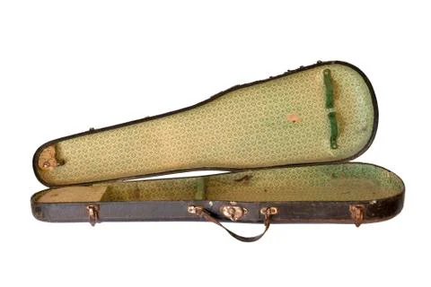 Old violin case Foto stock