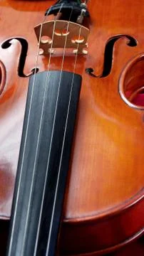 Old Violin Close up. Stock Photos