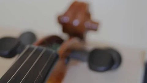 Old violin Stock Footage 76244355