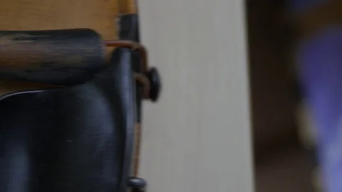 Old violin Stock Footage 76254913