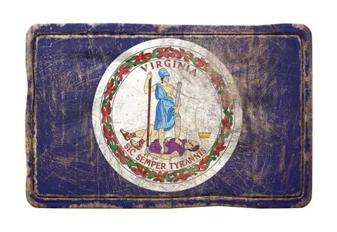 Old Virginia State flag Stock Illustration