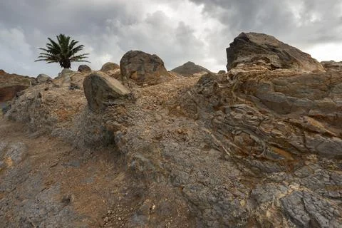 Old volcanic ground 스톡 사진