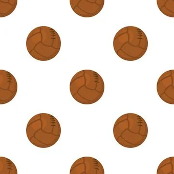 Old volleyball ball pattern seamless vector Illustrazione stock