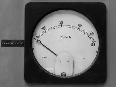 Old volt meter Stock Photos