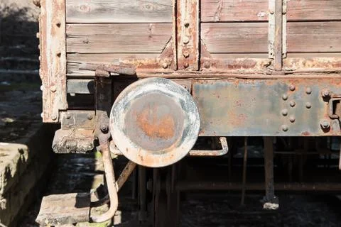 Old wagon buffer Stock Photos