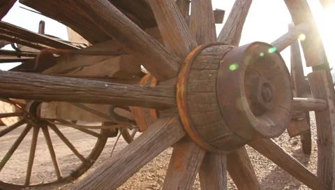 Old Wagon Stock Footage 1638744