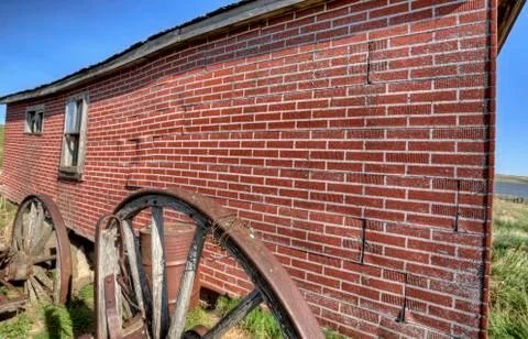 Old Wagon Wheel Stock Photos