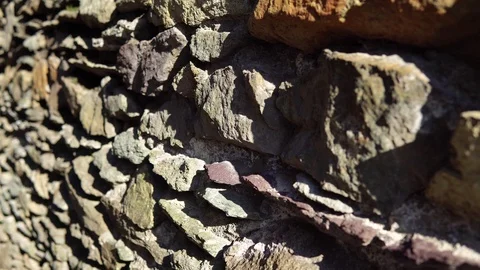 Old wall with ancient masonry, abstract background. Stock Footage 93834165