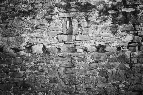 Old wall and broken 写真素材