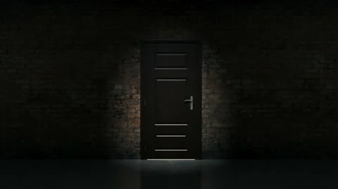 Old wall and door Stock Footage