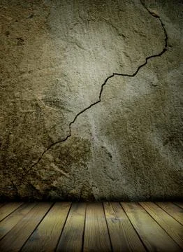 Old wall and floor Stock Photos