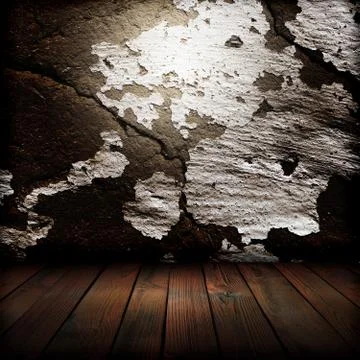 Old wall and floor Stock Photos