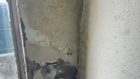 Old wall and window Stock Footage 323103088