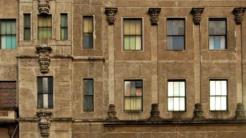 Old Wall and Windows Stock Photos