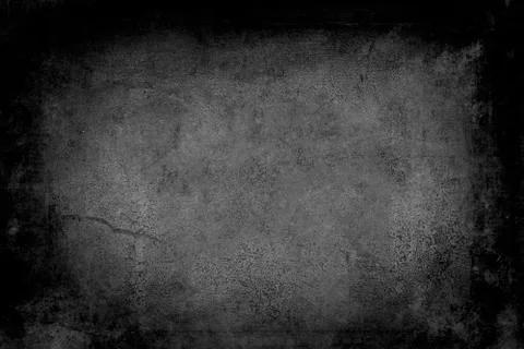 Old wall background or texture with black vignette boders Stock Photos