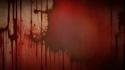 Old wall with blood, suitable for horror intro Stock Footage 249867555
