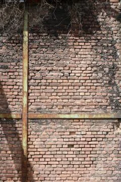 Old wall with bricks vintage background high quality prints Stock Photos