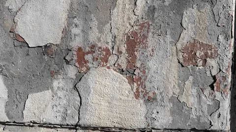 Old wall of the building made in the form of blocks Stock-Footage 128287808