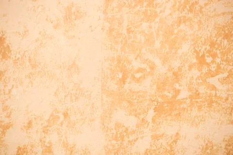 Old wall covered with two layers of cracked oil paint. Vintage retro backgrou Stock Photos