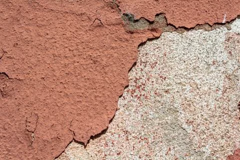 Old wall with cracked paint Stock Photos