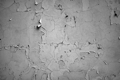 Old wall with cracks and falling paint Stock Photos
