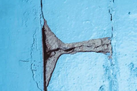 Old wall with cracks Stock Photos