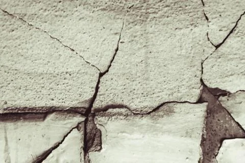 Old wall with cracks Stock Photos
