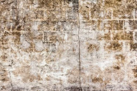 Old wall with cracks Stock Photos