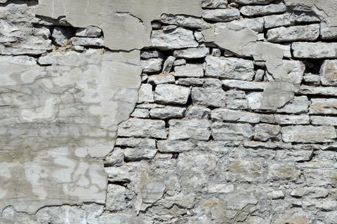 Old Wall Falling Apart Stock Photos