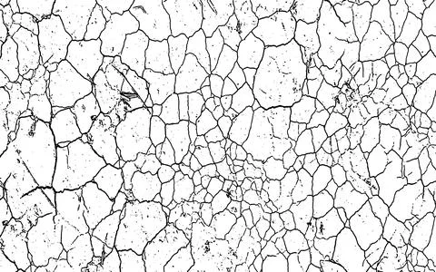 Old wall grunge texture, Cracked Dry Bark and Old Wall Texture Abstract Stock Illustration