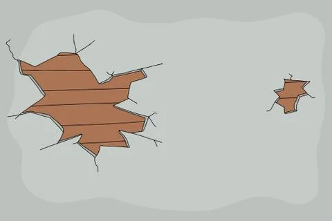 Old wall Stock Illustration