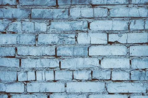 Old wall made of bricks and cement screed Stock Photos