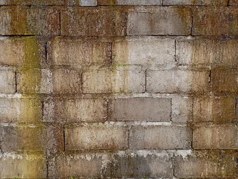 The old wall is made of cement Foto stock