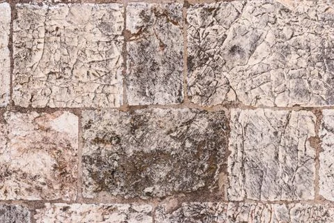 Old wall made of the Jerusalem stone Stock Photos