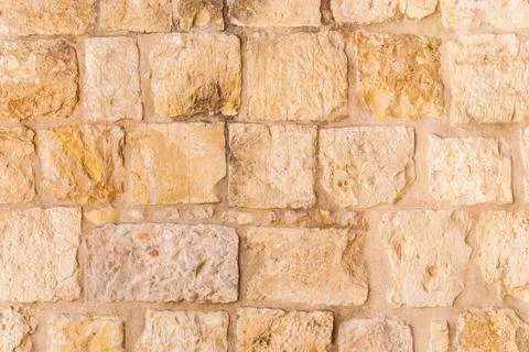 Old wall made of the Jerusalem stone Stock-Fotos
