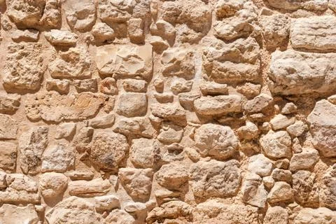 Old wall made of the Jerusalem stone Stock Photos