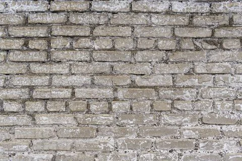 Old wall made of light gray bricks Stock Photos