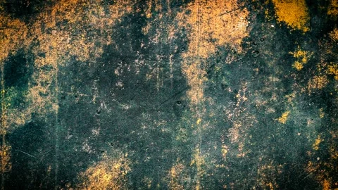 Old wall painted with orange and black paint Stock Footage 302384439