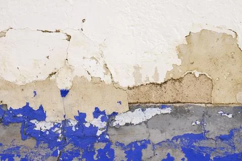Old wall with peeling paint Stock Photos