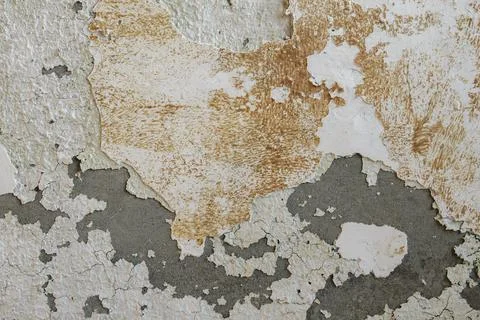 Old wall with peeling paint Stock Photos