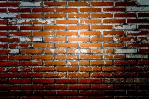 Old wall from a red brick Stock Photos