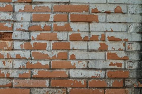 Old wall from a red brick Stock Photos