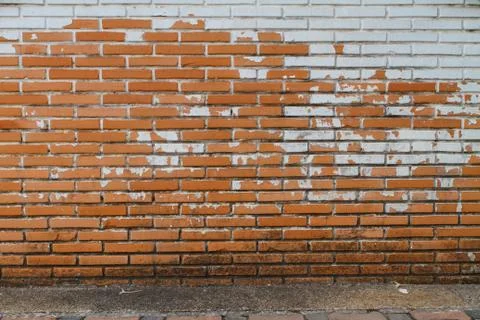Old wall from a red brick Stock Photos