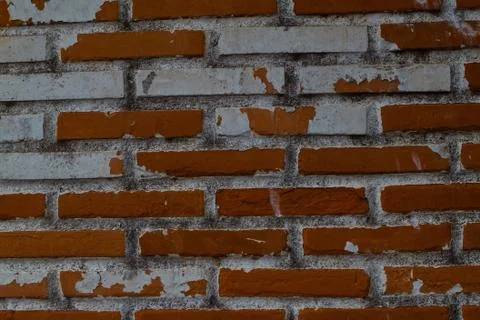Old Wall from a red brick Stock Photos