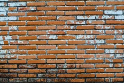 Old Wall from a red brick Stock Photos