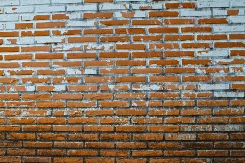 Old Wall from a red brick Stock Photos